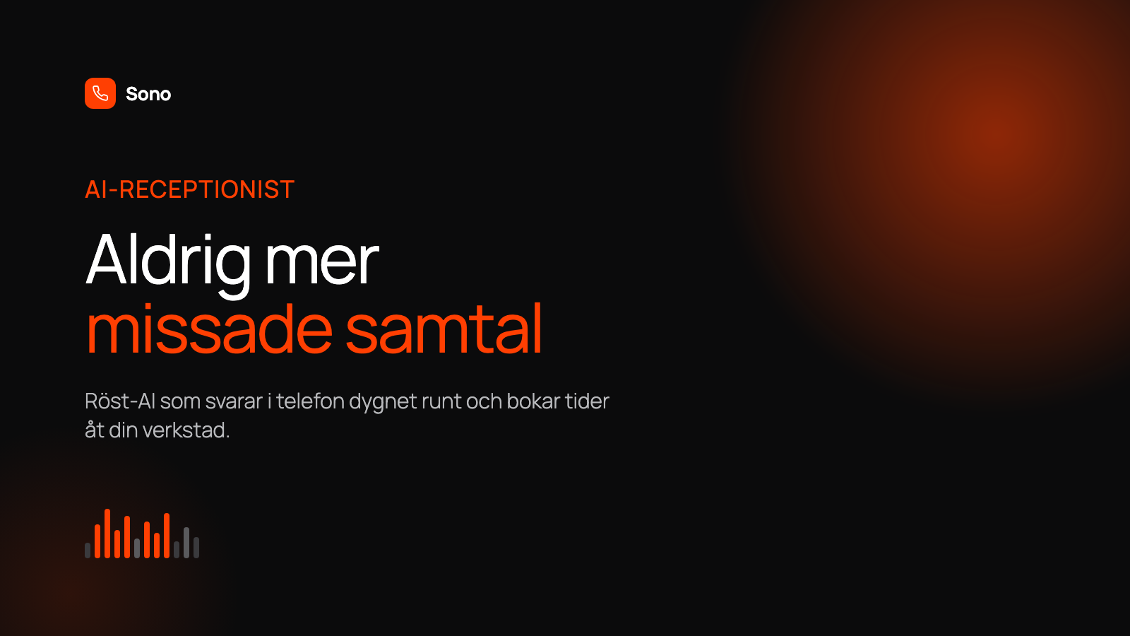 AI-receptionist tar emot ett samtal från en verkstadskund och bokar en tid direkt i kalendern.